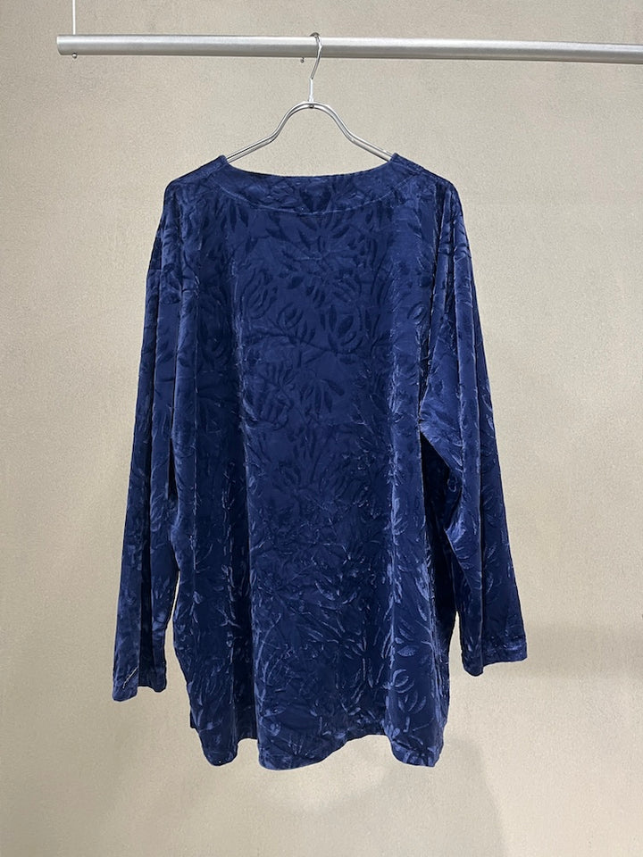 Blue Velour Over Tee