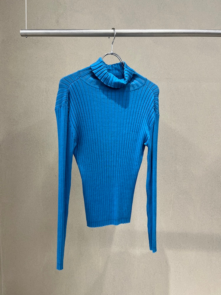 Turquoise Rib Knit Top