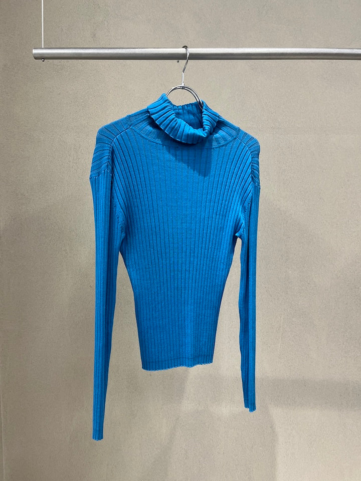 Turquoise Rib Knit Top