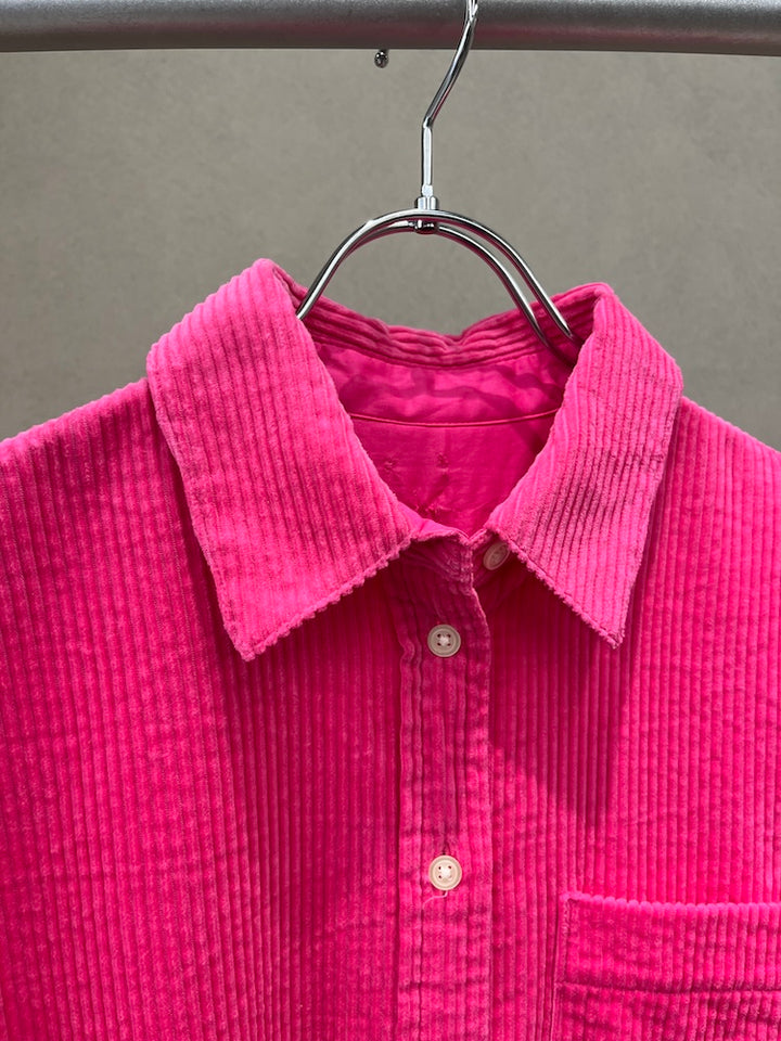 Fuchsia Corduroy Shirt