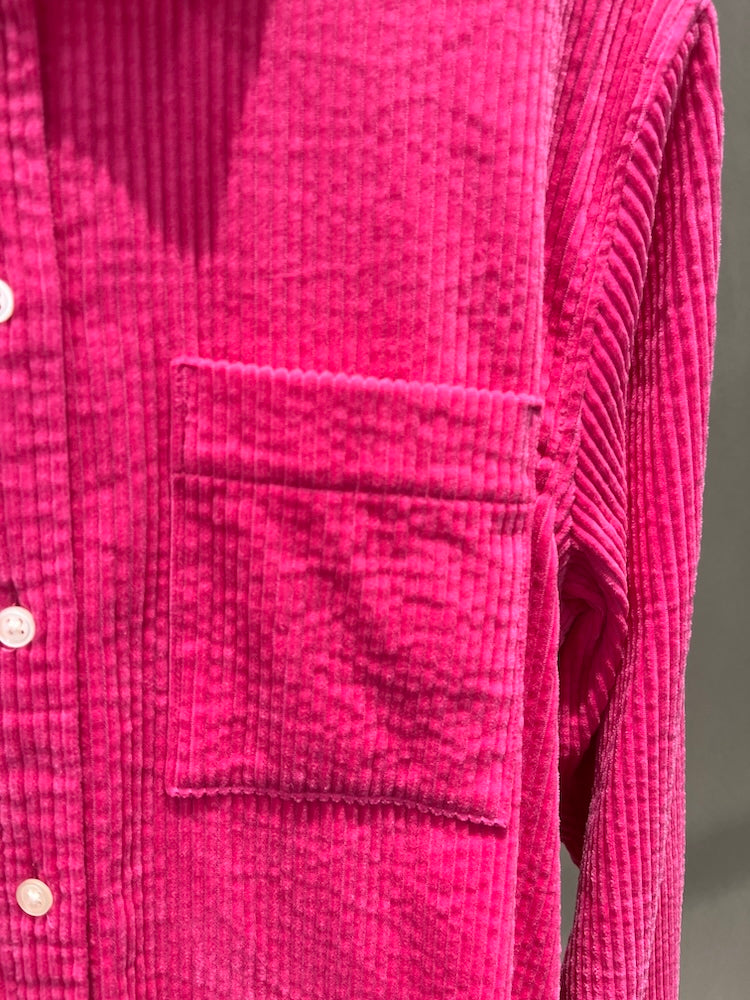 Fuchsia Corduroy Shirt