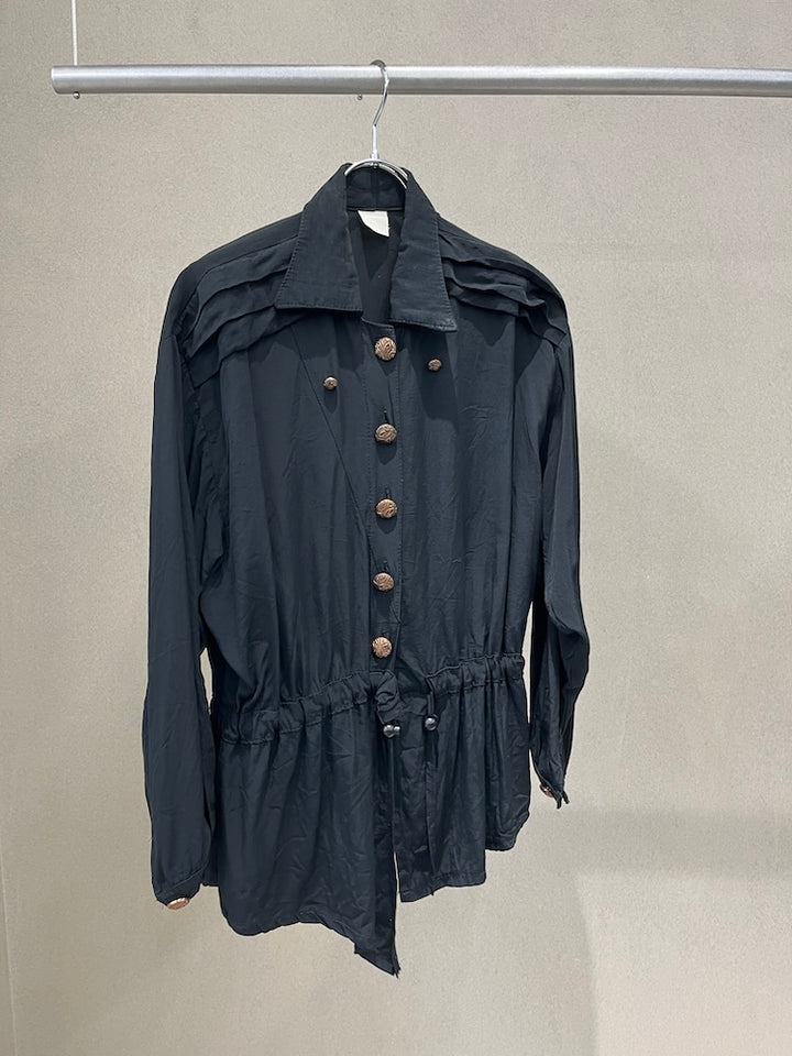 Rayon Design Drawstring Shirt