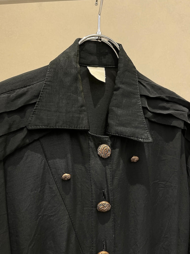 Rayon Design Drawstring Shirt