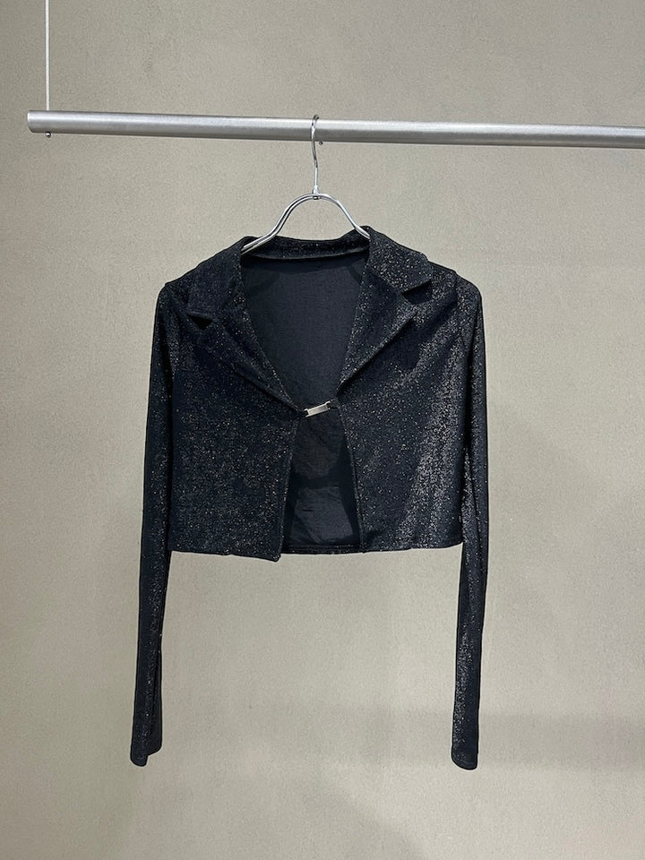 Cropped Lame Jacket