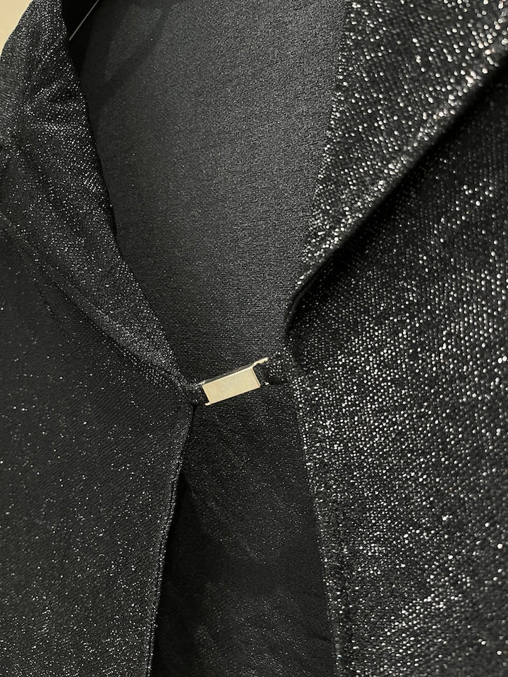 Cropped Lame Jacket