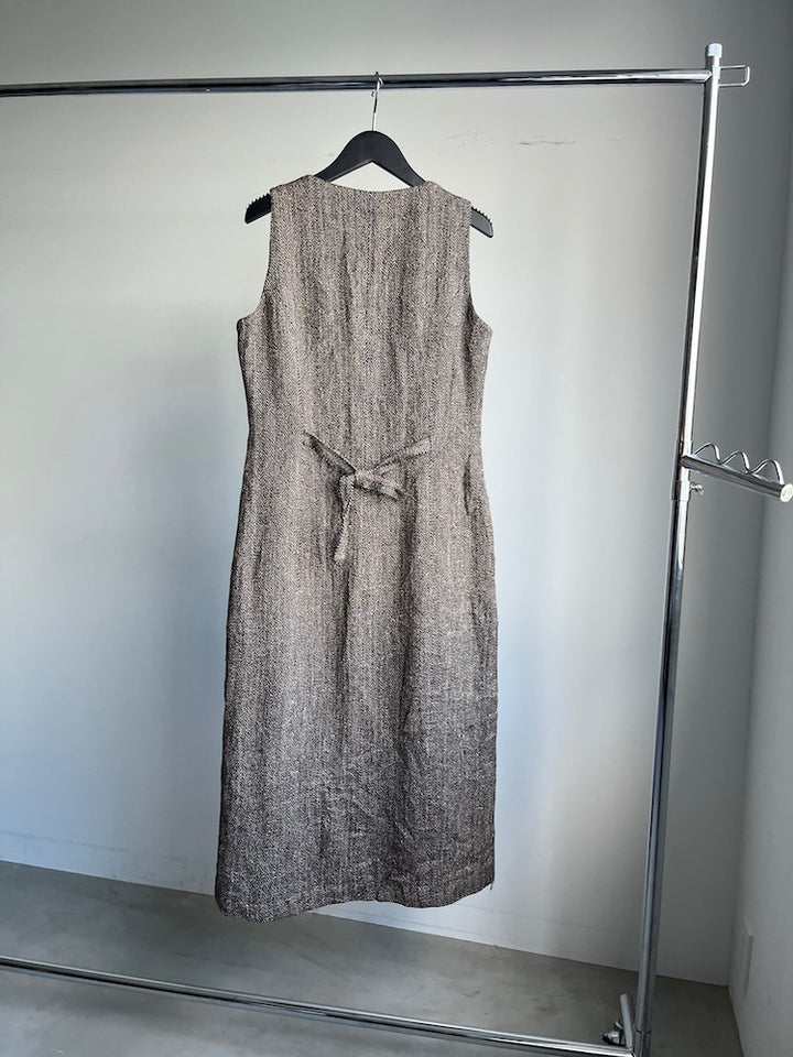 Uneck Tweed Dress