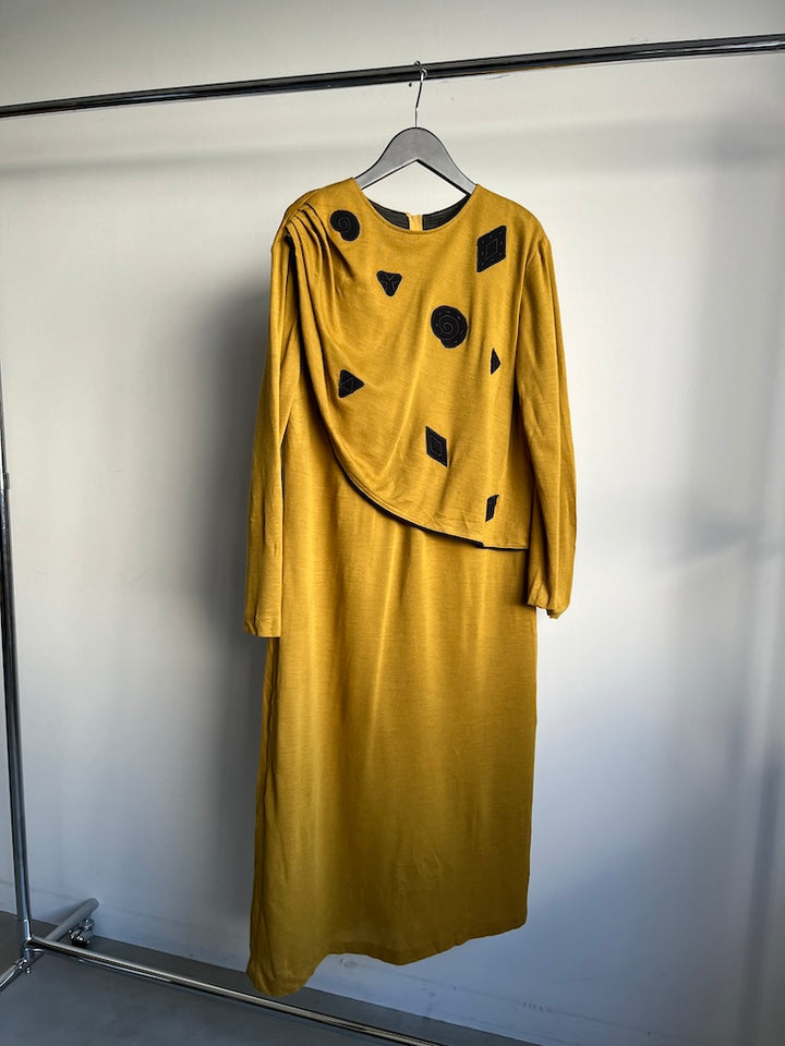 Mustard Ammonite Pieces Dress