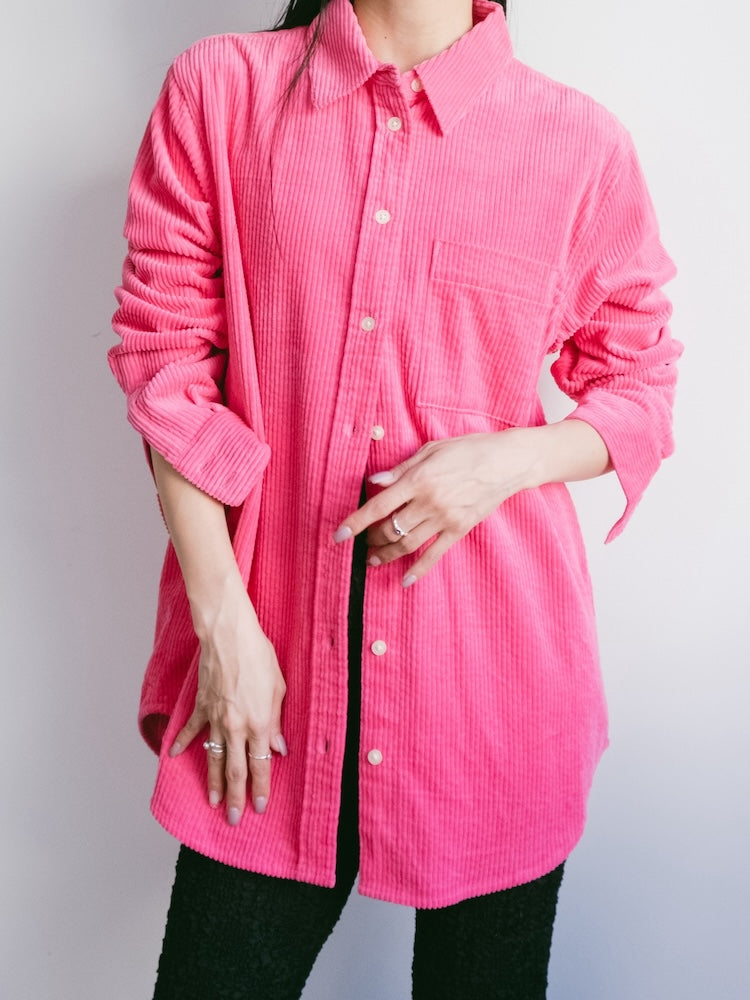 Fuchsia Corduroy Shirt