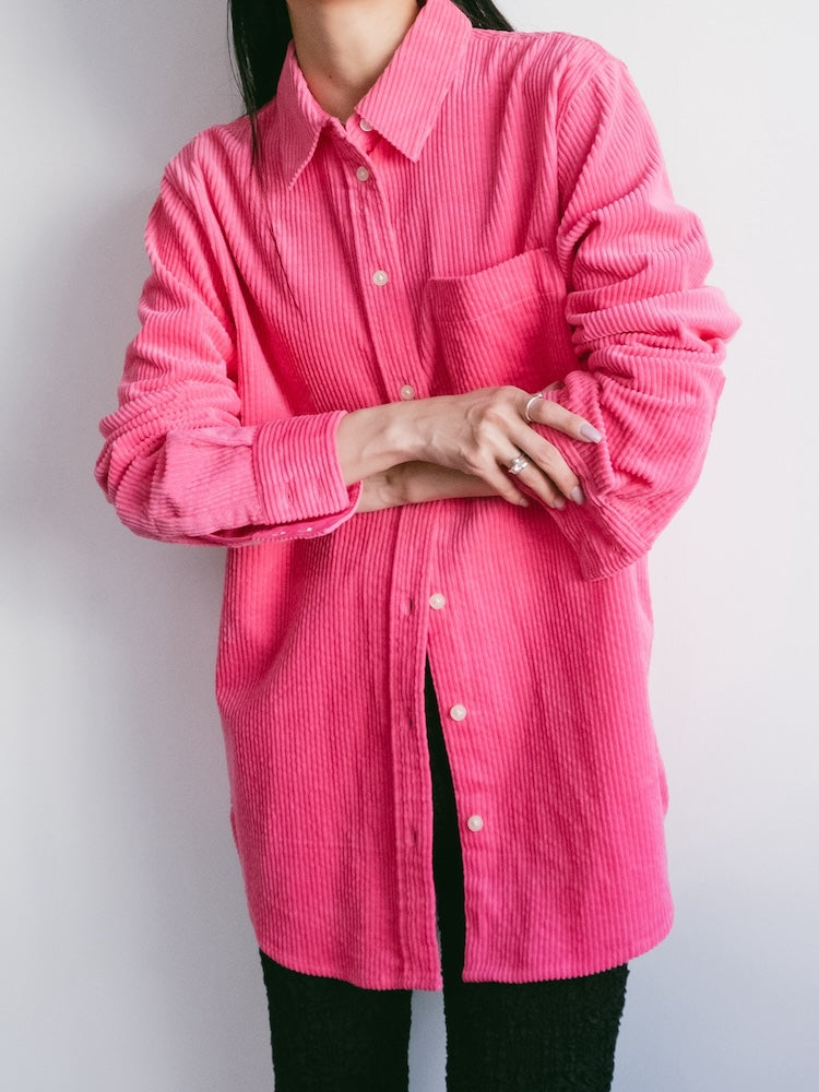 Fuchsia Corduroy Shirt