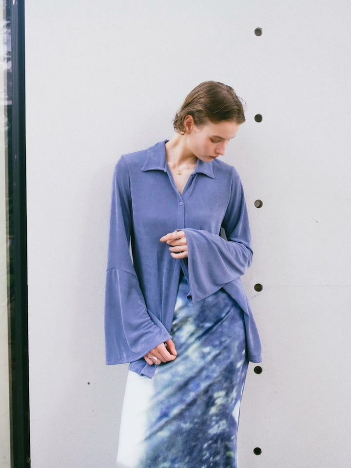 モデル身長：171cm / カラー：DustyBlue