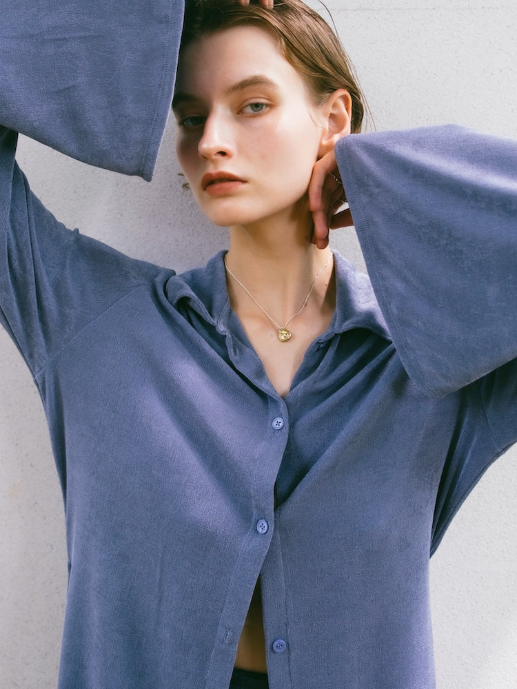 モデル身長：171cm / カラー：DustyBlue