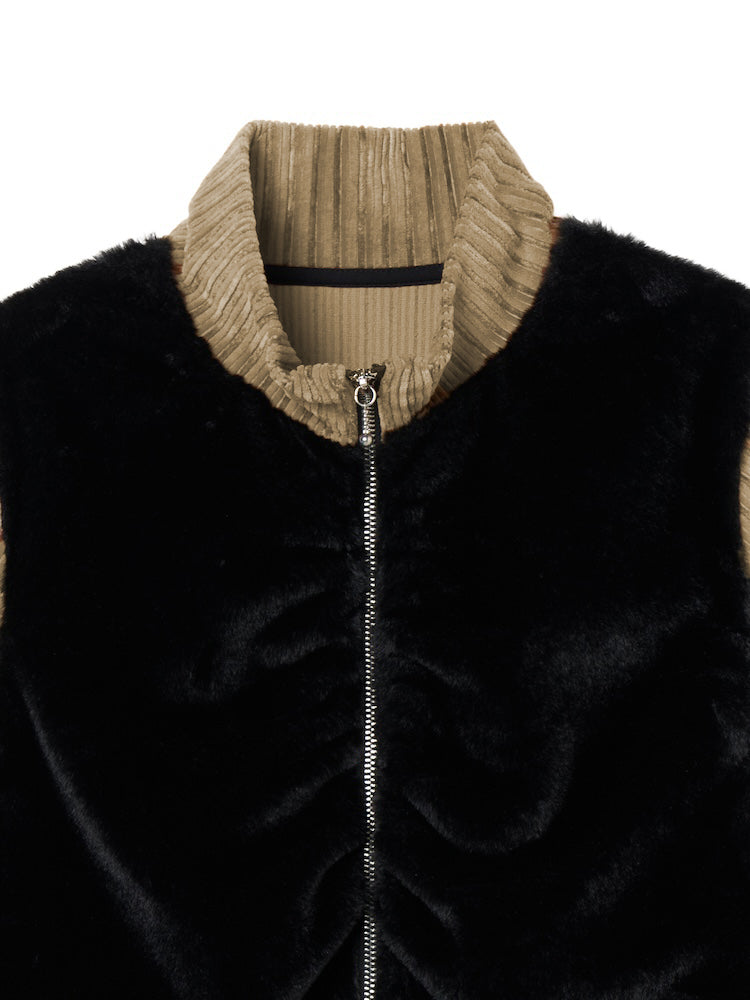 Fur Docking Zip Top｜ファー×コーデュロイトップス – MARTE