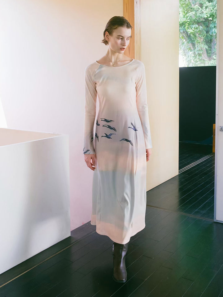 Rib Landscape Art Dress