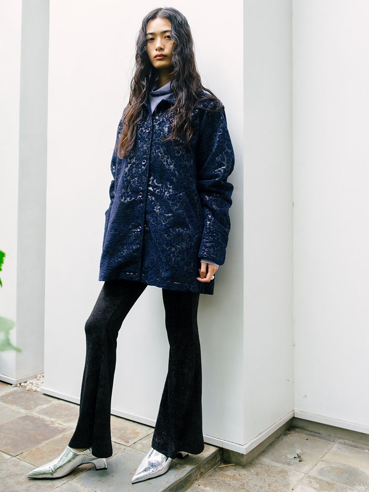 Glitter Velour Stretch Pants｜ストレッチフレアパンツ – MARTE