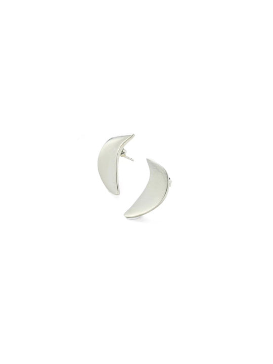 p158c【美しい月✧】カットアウトムーンピアス　シルバー925　三日月　ギフト Crescent Moon Pierce｜三日月ピアス – MARTE