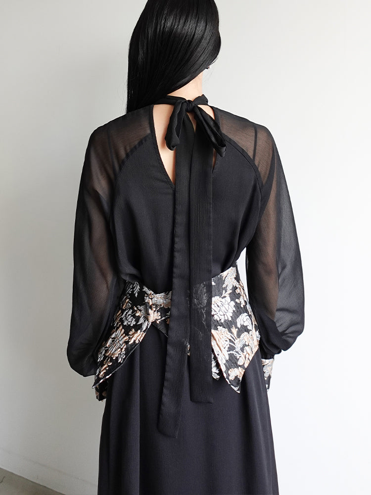 モデル身長：158cm / カラー：Black