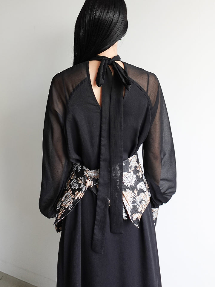 モデル身長：158cm / カラー：Black