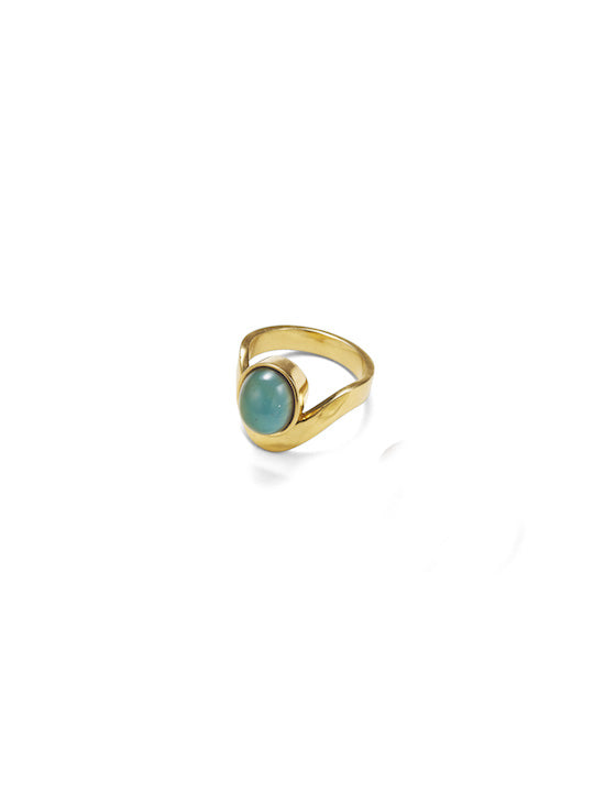 MARTE SYKIA 眠く Seiren Mood Ring (gold)