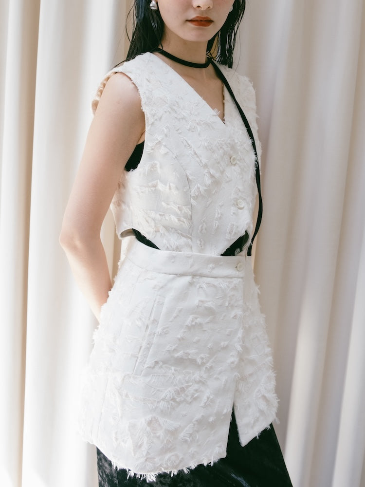 Multi Way Jacquard Vest｜マルチウェイベスト – MARTE