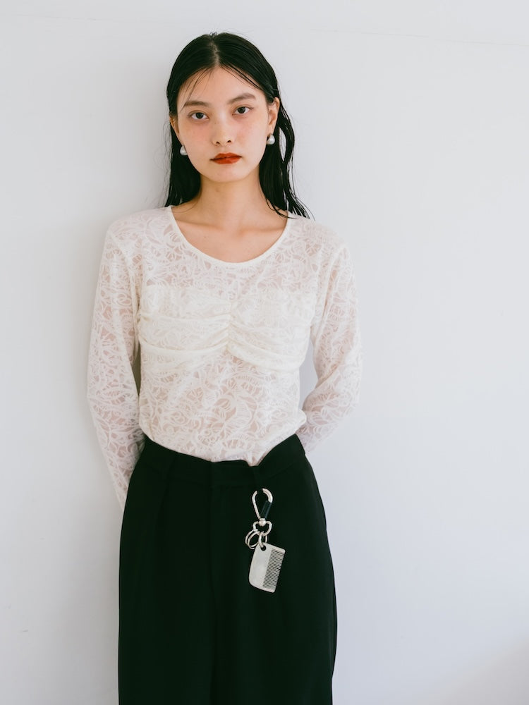 Gather Bust Lace Top｜レーストップス – MARTE