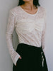 Gather Bust Lace Top