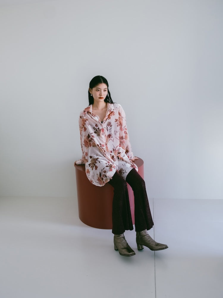 トップス MARTE Velvet Over Shirt Velvet Over Shirt｜ベロアオーバーサイズシャツ – MARTE
