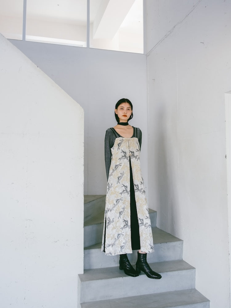 Velour Embroidery Layered Dress｜ベロア刺繍ドレス – MARTE