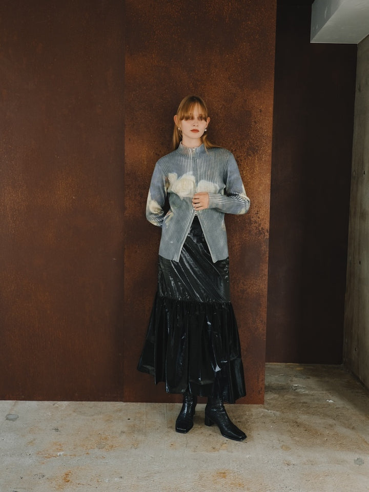 Metallic Tiered Skirt