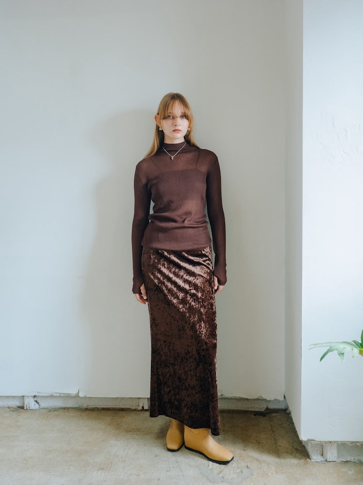Sheer Knit Turtle Top｜シアーニットトップス – MARTE