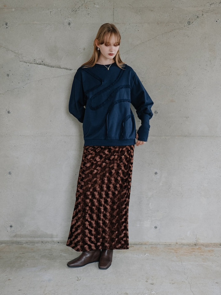 モデル身長：174cm / カラー：Brown / 着用サイズ：Mサイズ