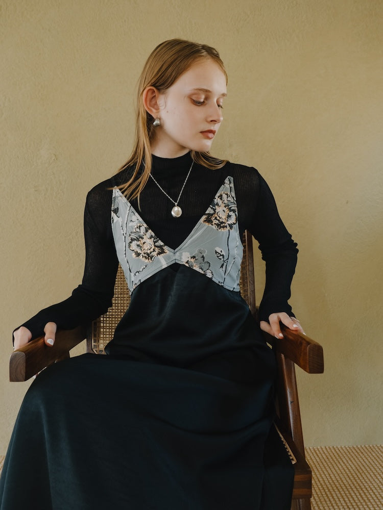 Jacquard Layered Camisole Dress｜結婚式やお呼ばれに｜ジャガード