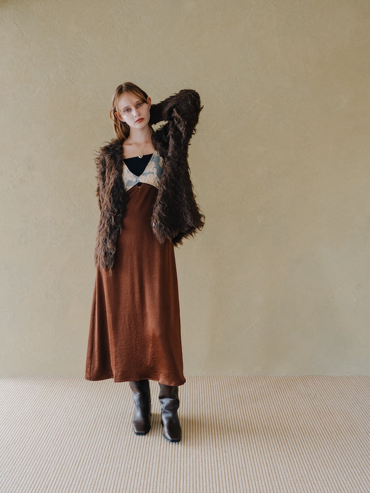 Jacquard Layered Camisole Dress｜結婚式やお呼ばれに｜ジャガード
