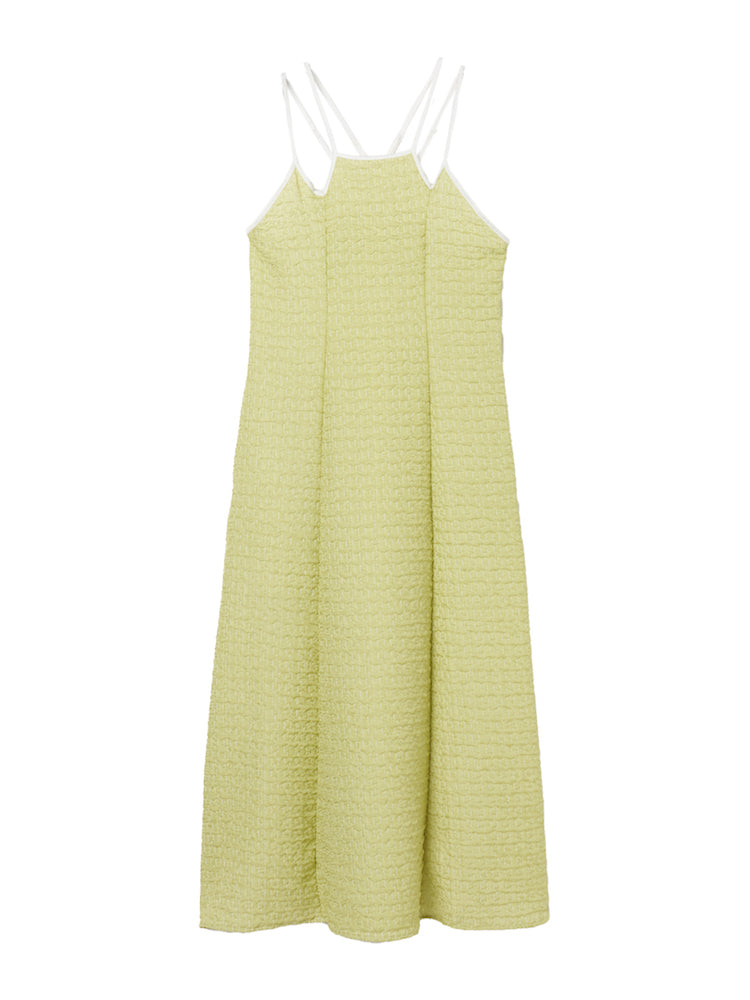 Front Design Piping Dress｜パイピングキャミソールドレス – MARTE