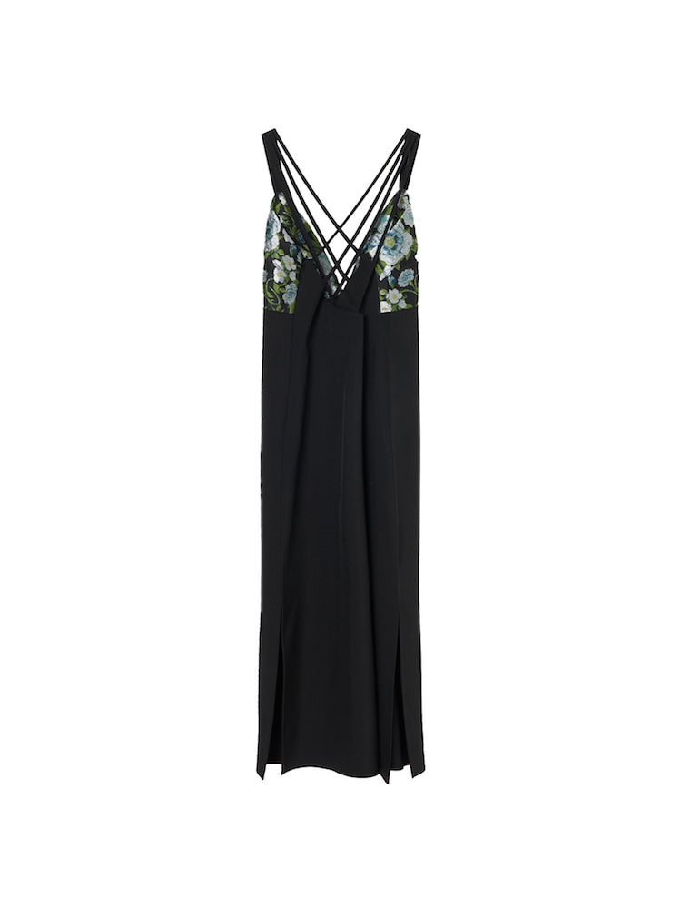 Back Cross Jacquard Cami Dress｜バッククロスジャガードキャミ