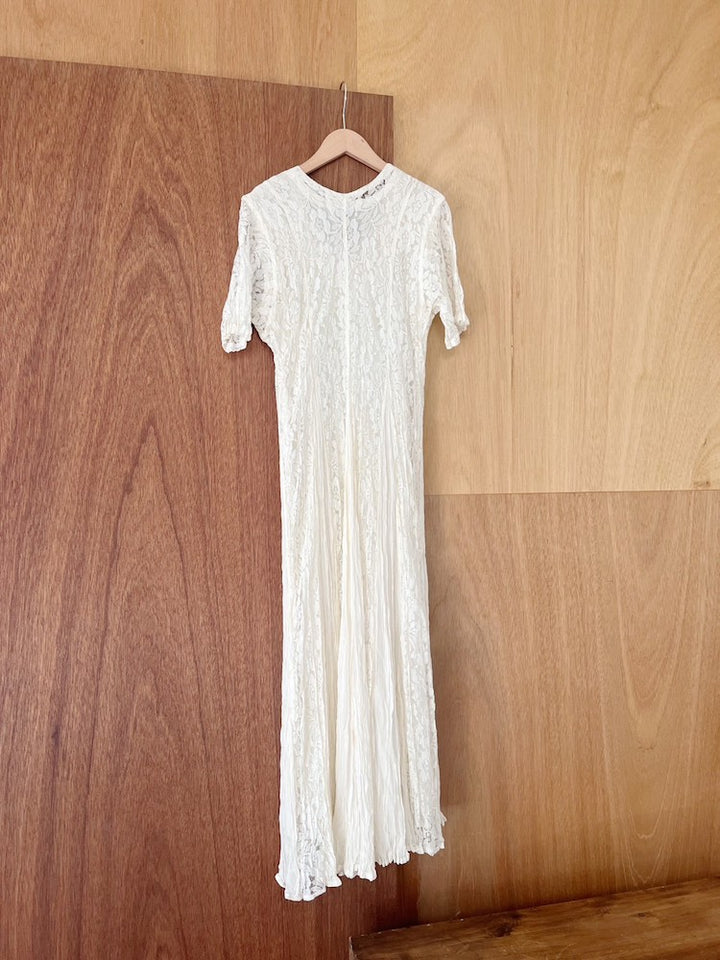 White Lace Romantic Dress