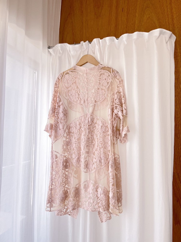 Baby Pink Lace Gown