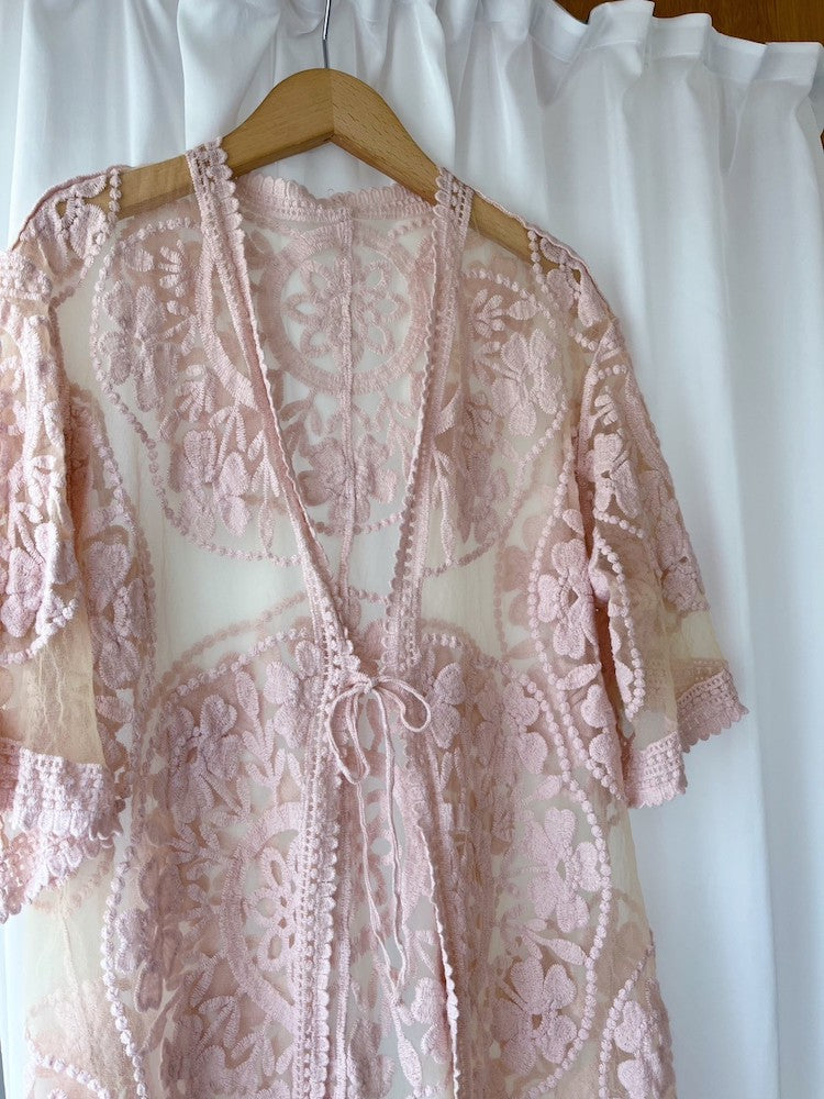 Baby Pink Lace Gown