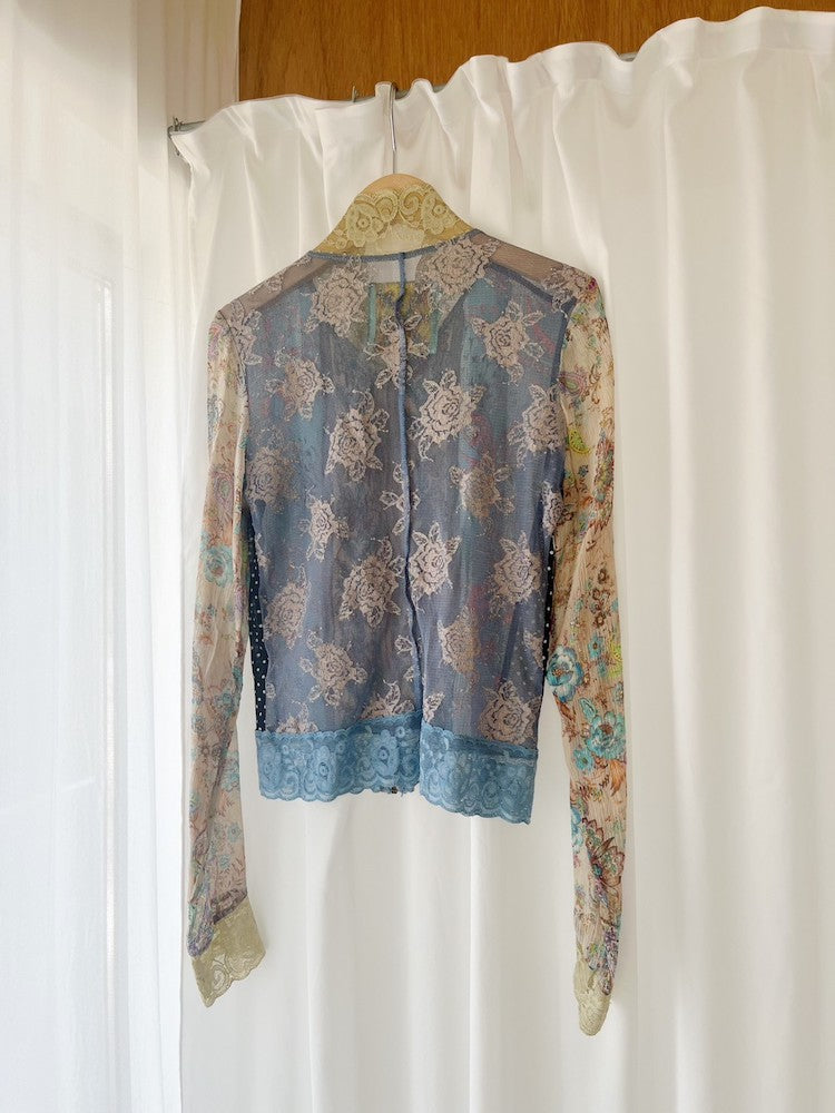Stretch Embroidery Blouse