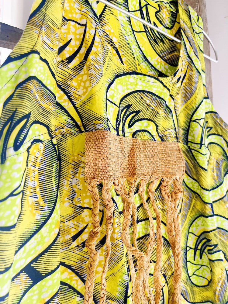 Straw Point Batik Dress