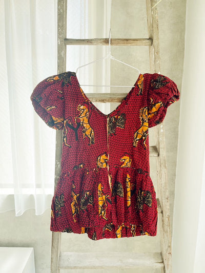 Horse Batik Top