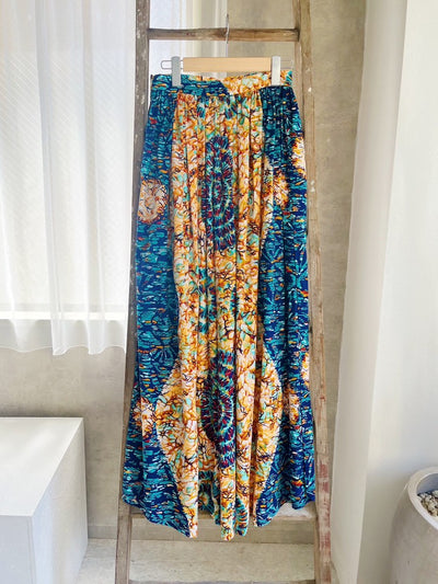 Abstract Batik Long Skirt