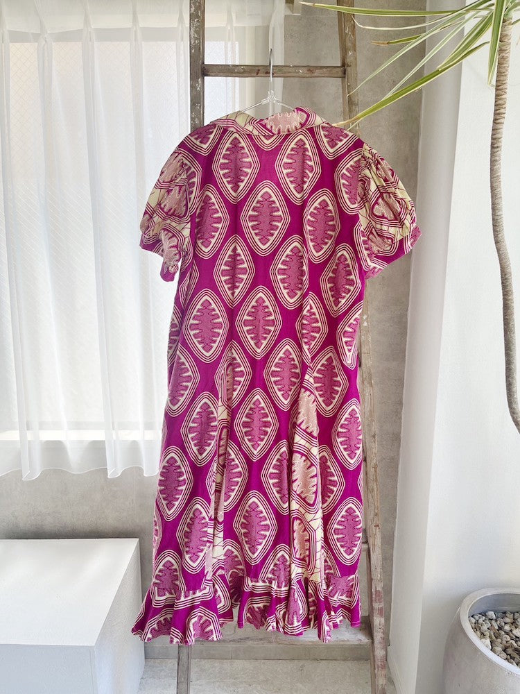 Magenta Batik Dress