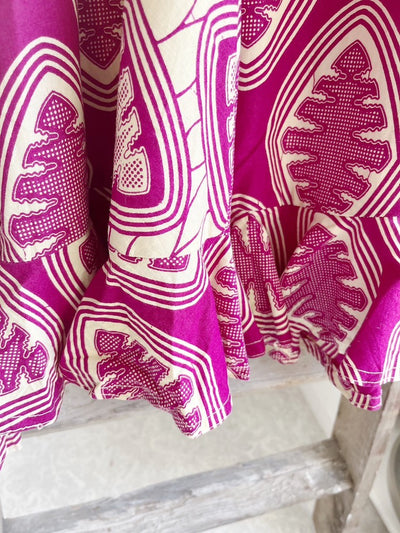 Magenta Batik Dress