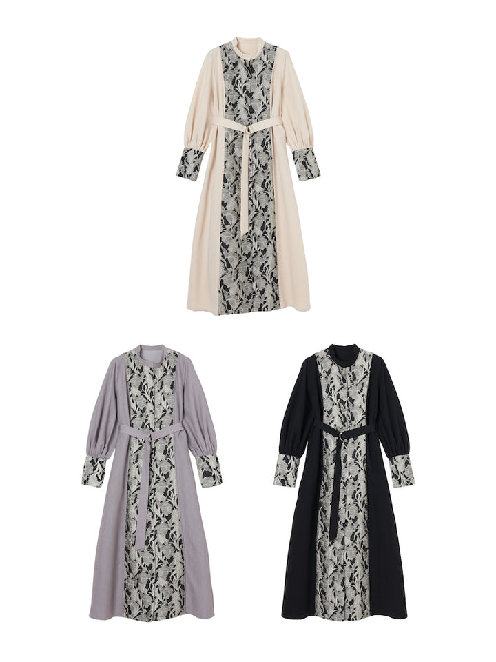 【ONLINE限定】Center Jacquard Shirt Dress