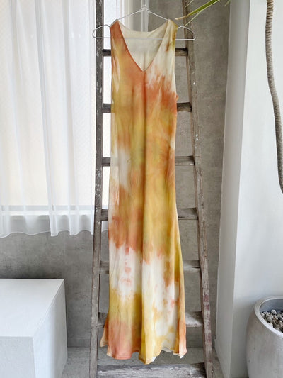 Sleeveless Tie Dye Design Dress