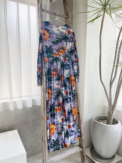 Tropical Planet Long Dress