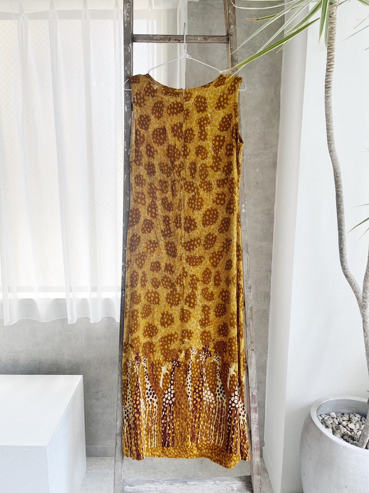 Giraffe Print Rayon Dress