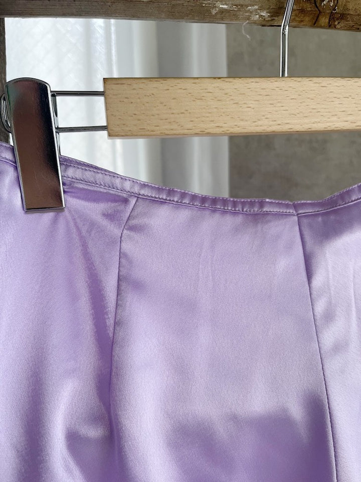 Satin Relax Pants / Lavender