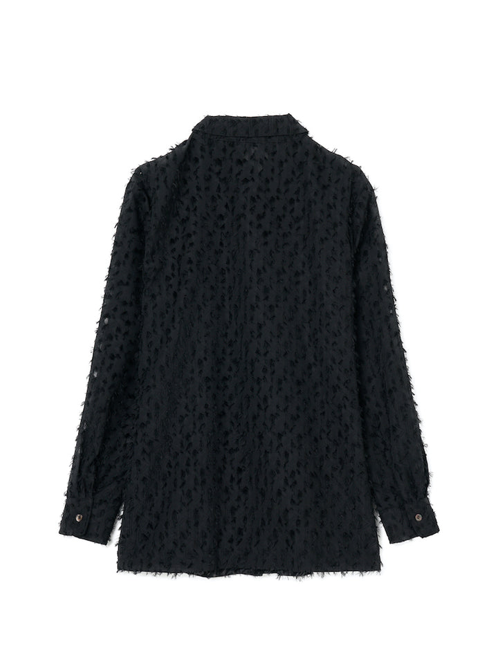 Cut Jacquard Fringe Shirt