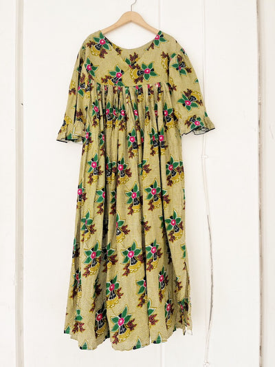 Volume African Batik Dress